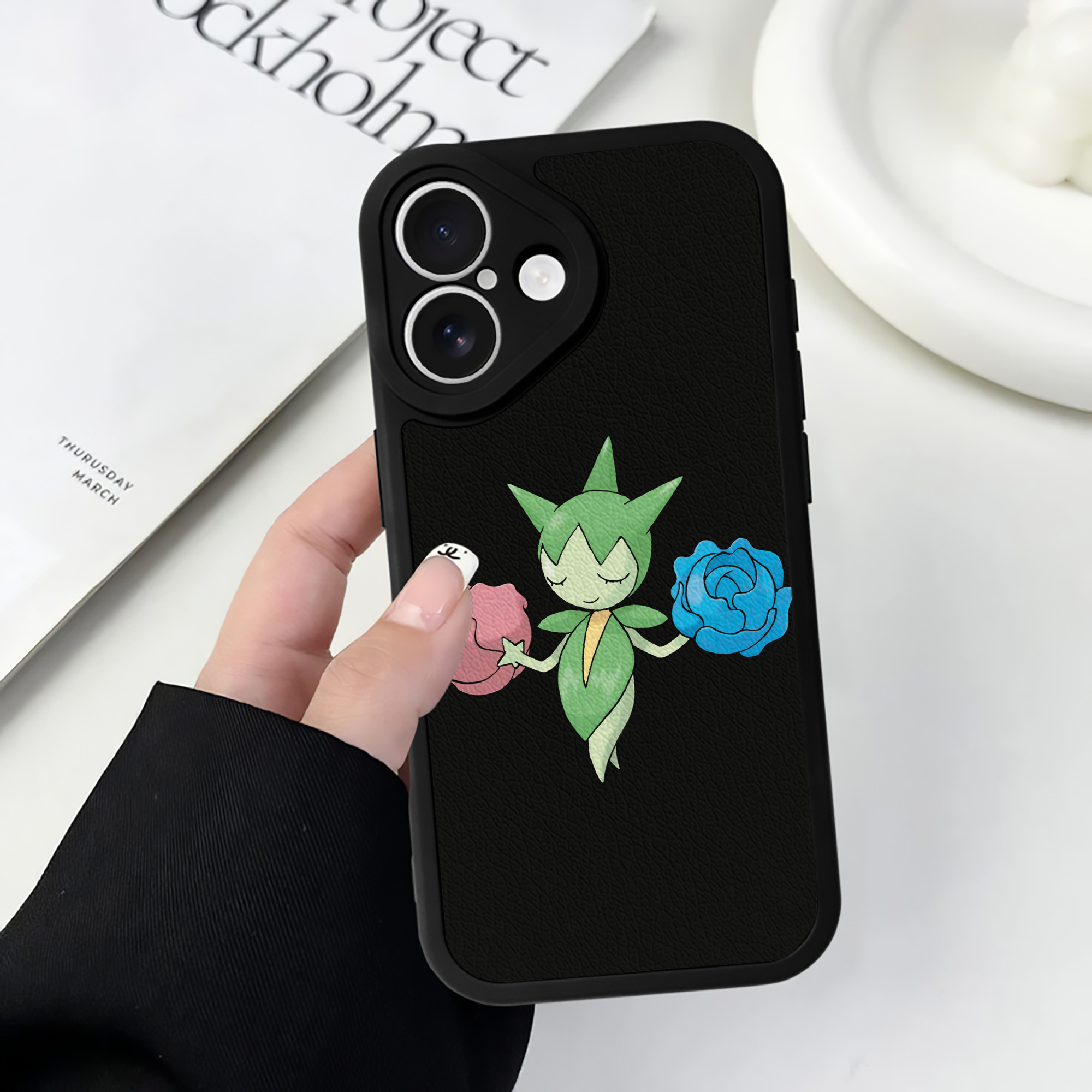 （画像用） ポケットモンスター Pokémon 【iPhone 16シリーズ対応】シリコンスマホケース（レザー調） 材質：シリコン